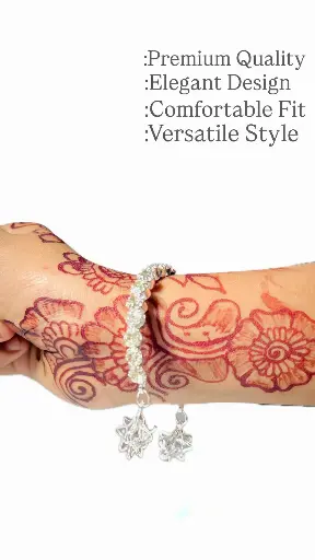 Platinum Plated Star Style Bracelet for Women and Girls